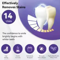 Tiras Blanqueadoras Dentales Gel Violeta – 14 usos