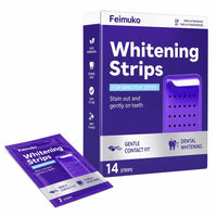 Caja de Tiras Blanqueadoras Dentales Gel Violeta